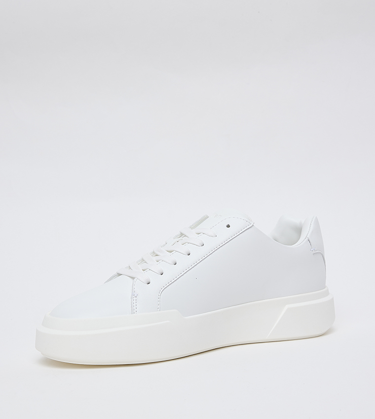 Logo Detail Low Top Platform Sneakers