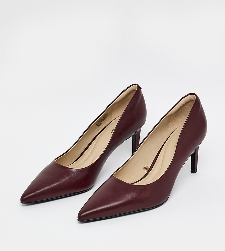 Solid Pointed Toe Heel Pumps