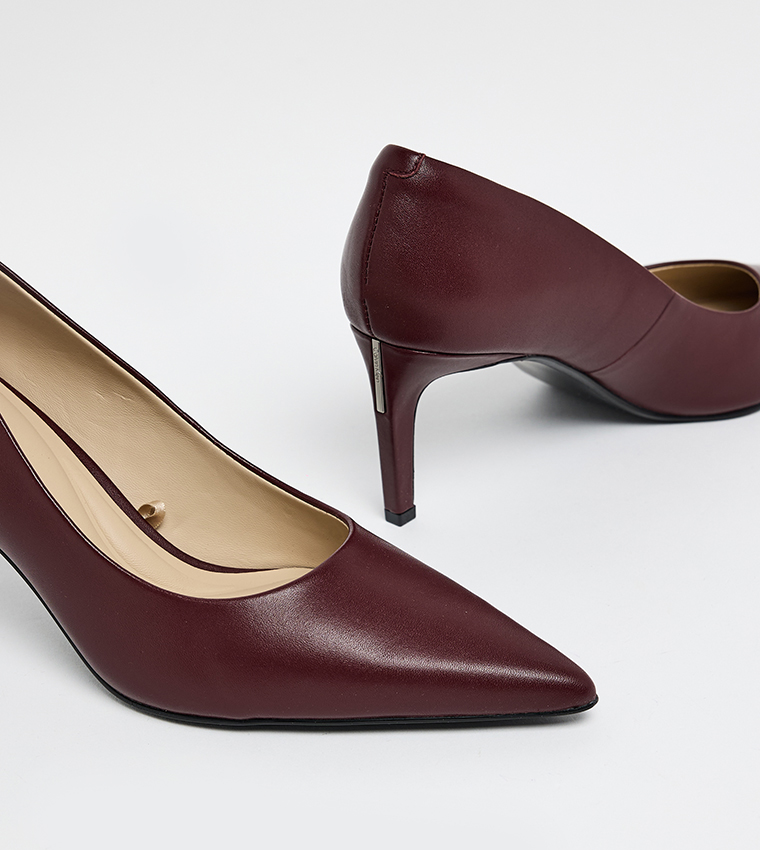 Solid Pointed Toe Heel Pumps