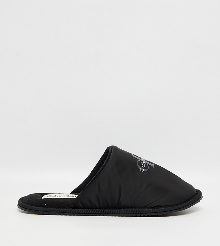 Logo Printed Bedroom Mules