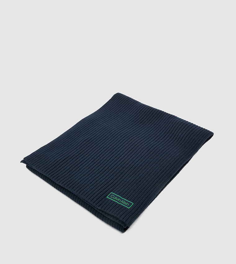Logo Detail Knitted Scarf