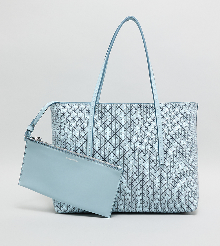 Patterned Tote Bag with Coin Pouch