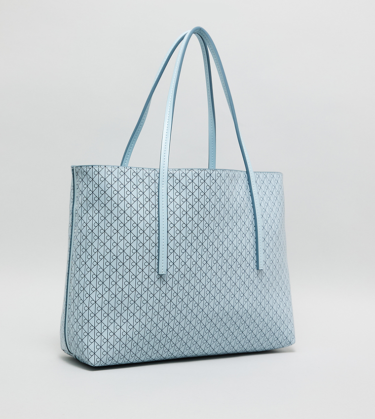Patterned Tote Bag with Coin Pouch