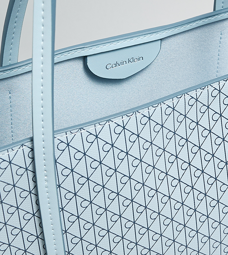 Patterned Tote Bag with Coin Pouch