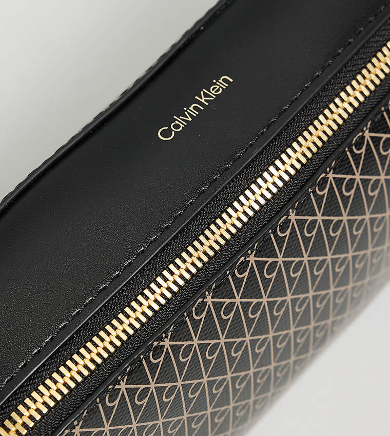 Patterned Elongated Toiletry Bag