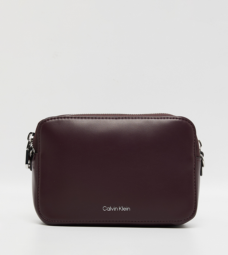 Logo Detail Zippered Camera Bag