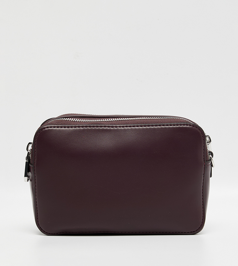 Logo Detail Zippered Camera Bag