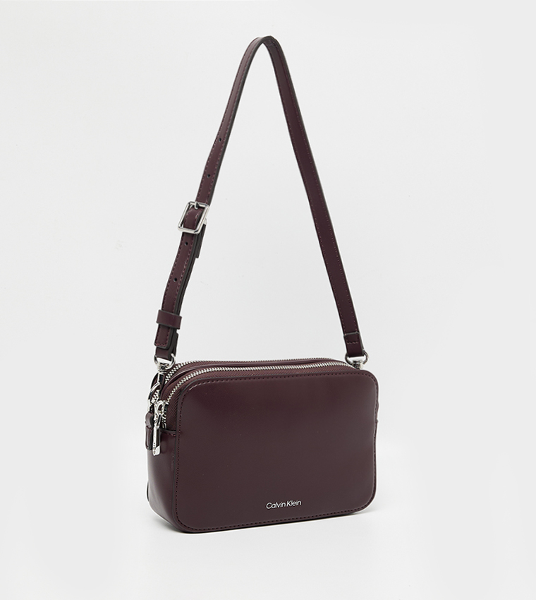 Logo Detail Zippered Camera Bag