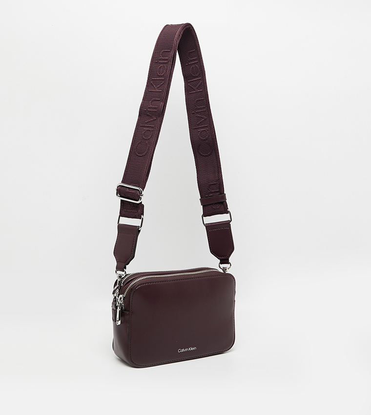 Logo Detail Zippered Camera Bag