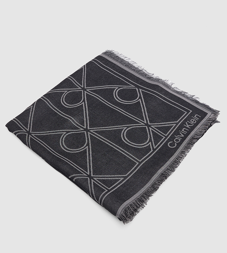 Monogram Knitted Scarf