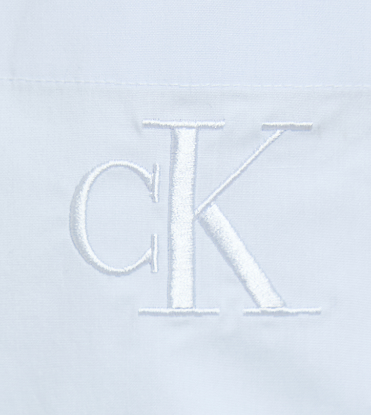 Monogram Poplin Relaxed Fit Shirt
