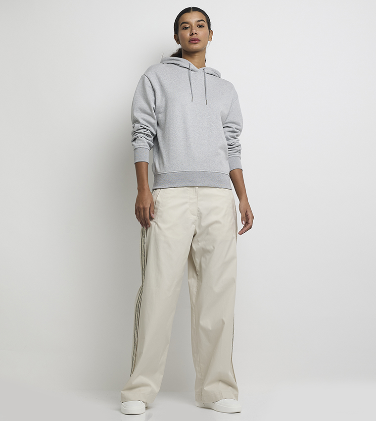 Logo Embroidered Long Sleeves Hoodie