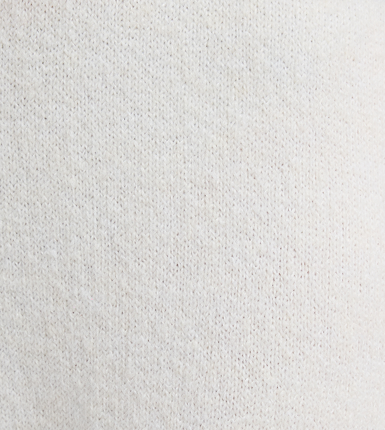 Solid Elastic Waist Plush Joggers