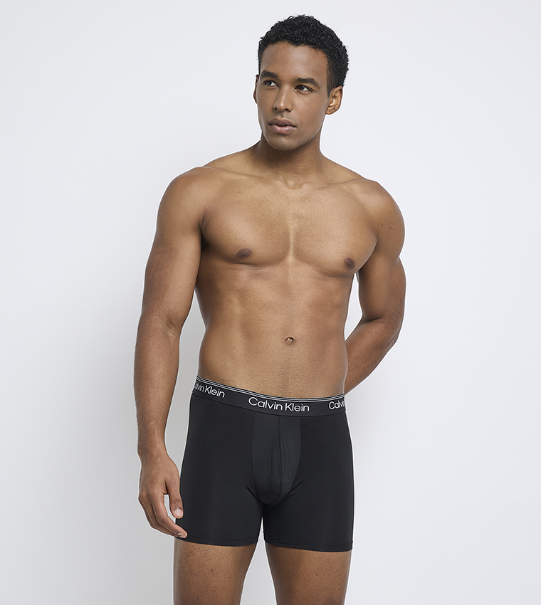 3-Pack Logo Waistband Trunks