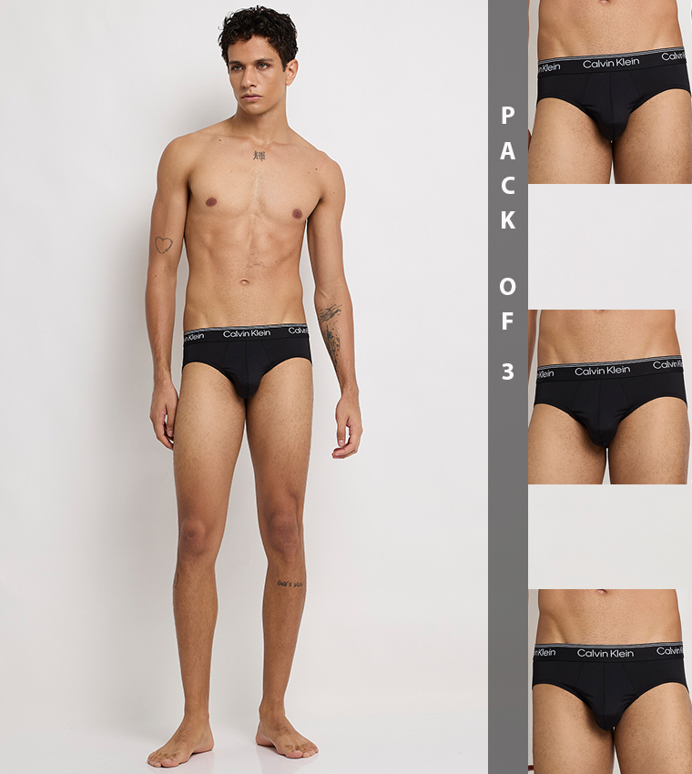 Pack of 3 Logo Waistband Briefs