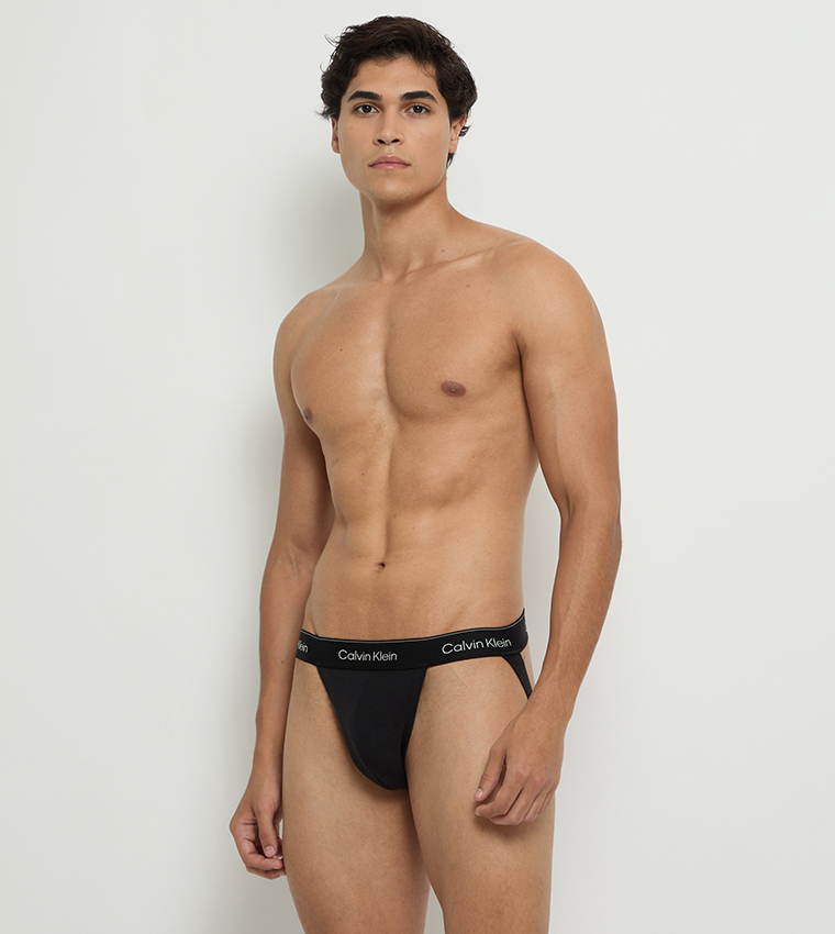 Pack of 3 Logo Waistband Jockstrap Briefs