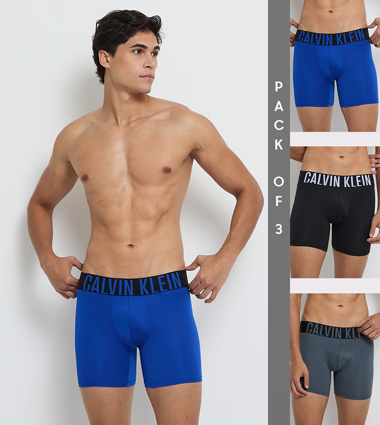 Pack of 3 Logo Waistband Boxer Briefs