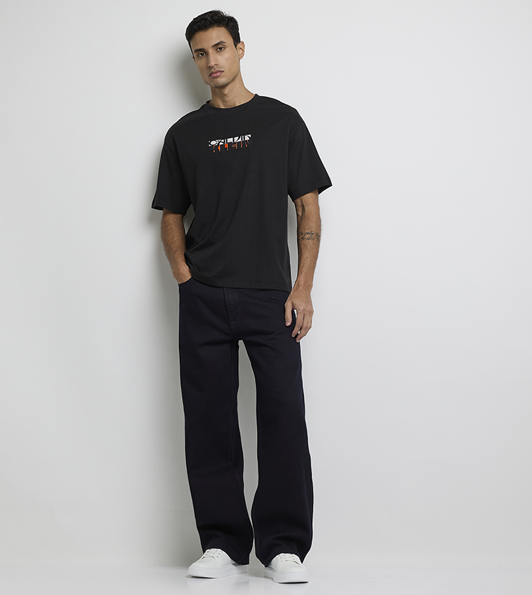 Logo Embroidered Casual T-Shirt