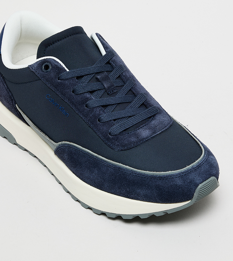 Logo Detail Lace-Up Runner Sneakers