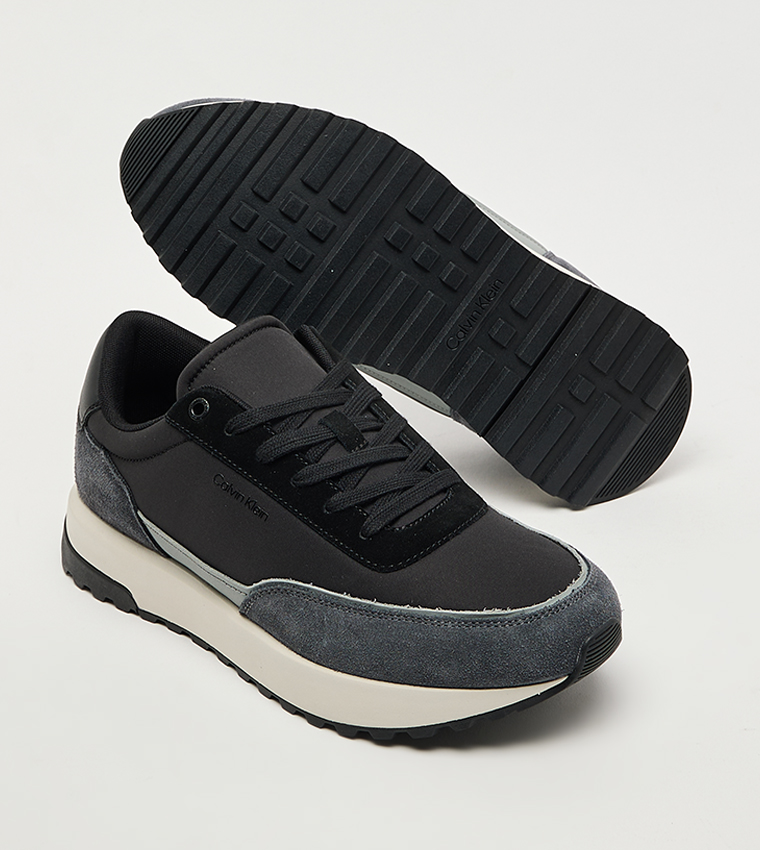 Chunky Cupsole Lace-Up Sneakers
