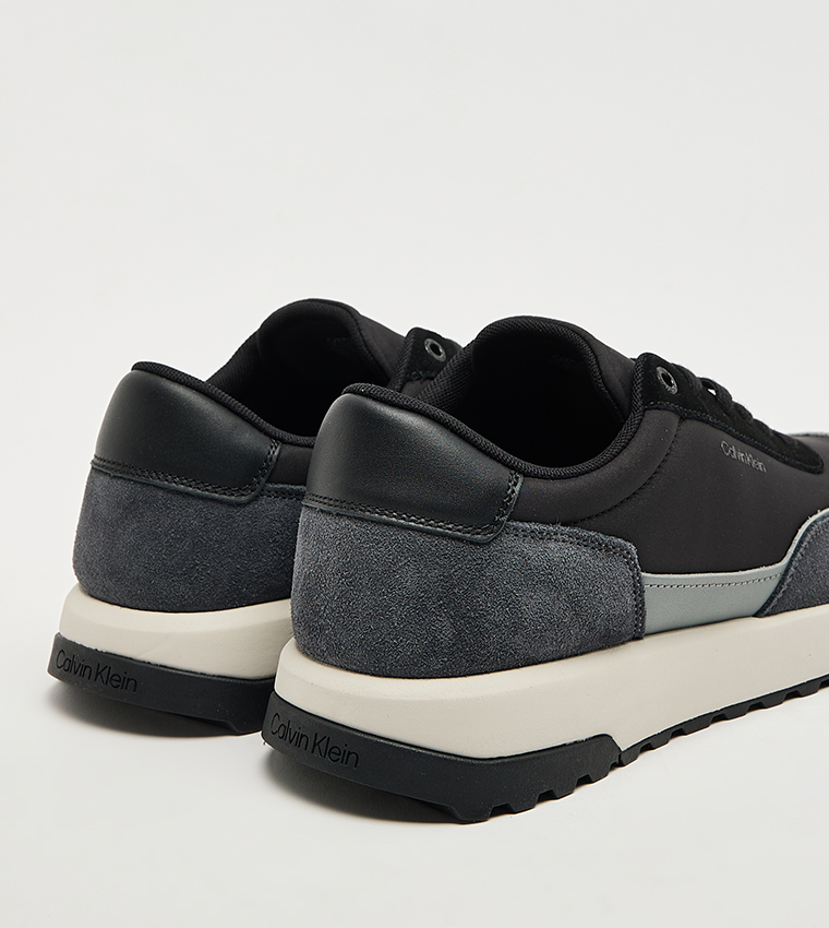 Chunky Cupsole Lace-Up Sneakers