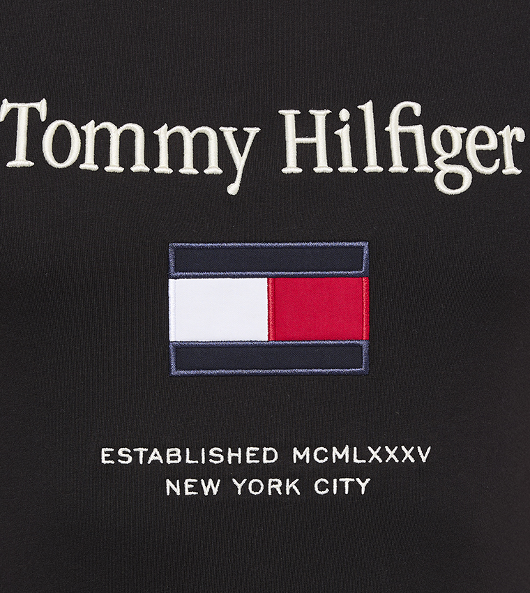 Logo Embroidered Crew Neck T-Shirt