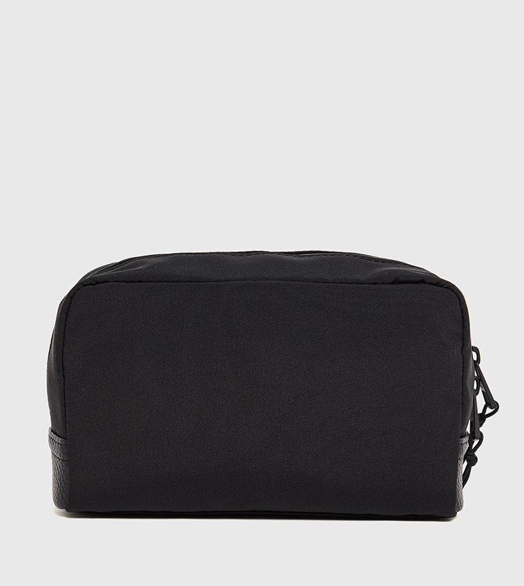 Logo Detail Zippered Toiletry Bag