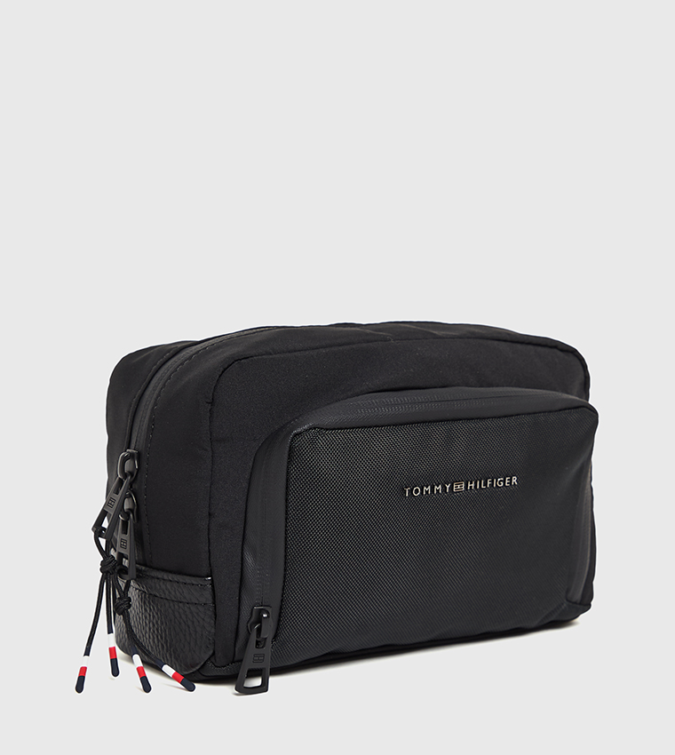 Logo Detail Zippered Toiletry Bag