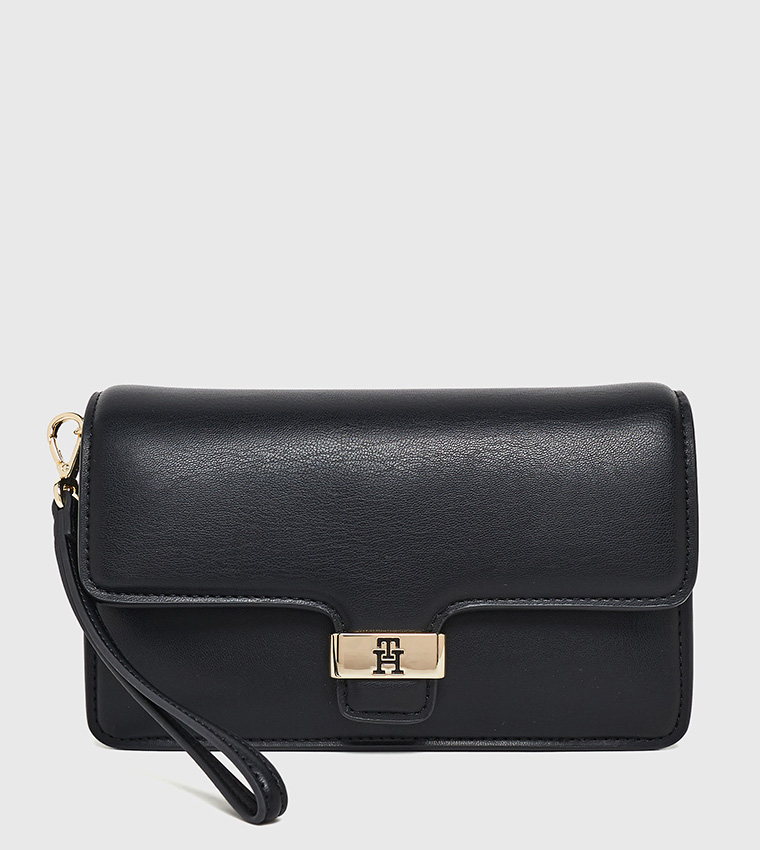HERITAGE Logo Detail Flap Clutch
