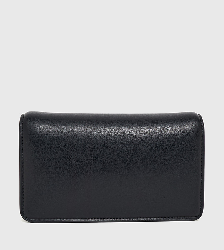 HERITAGE Logo Detail Flap Clutch