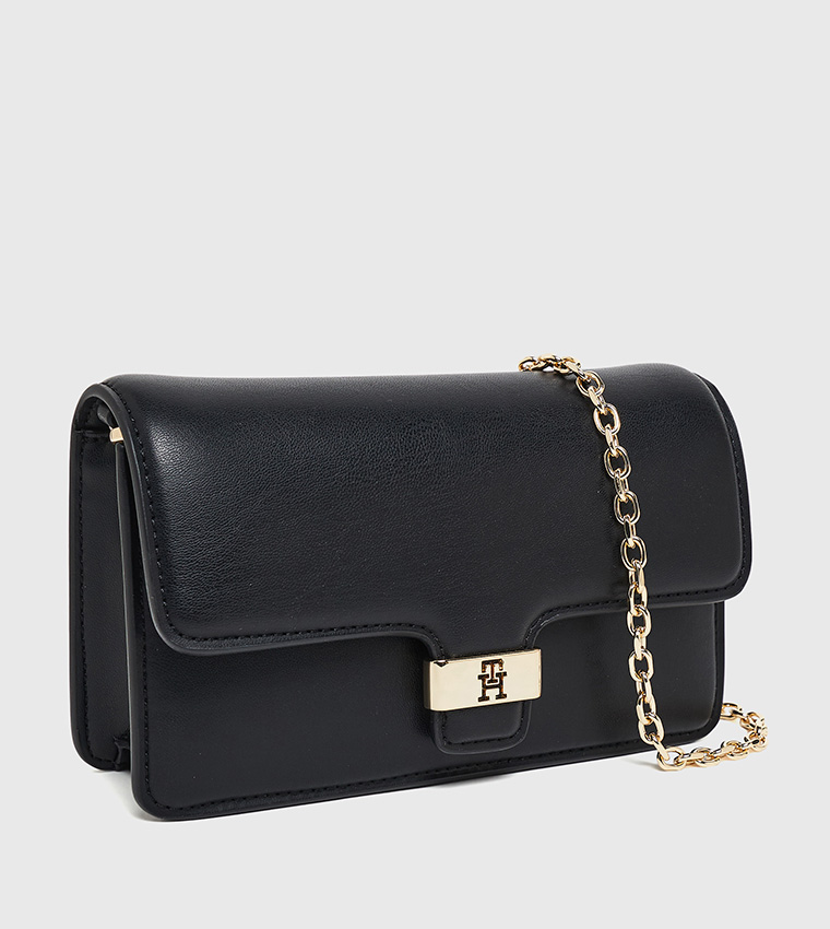 HERITAGE Logo Detail Flap Clutch