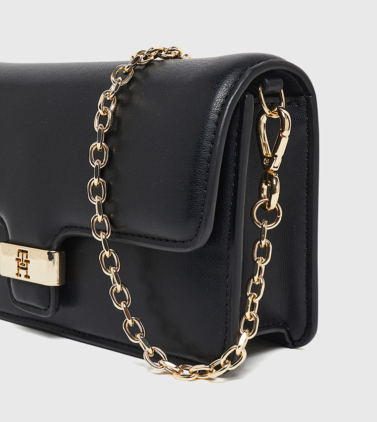 HERITAGE Logo Detail Flap Clutch