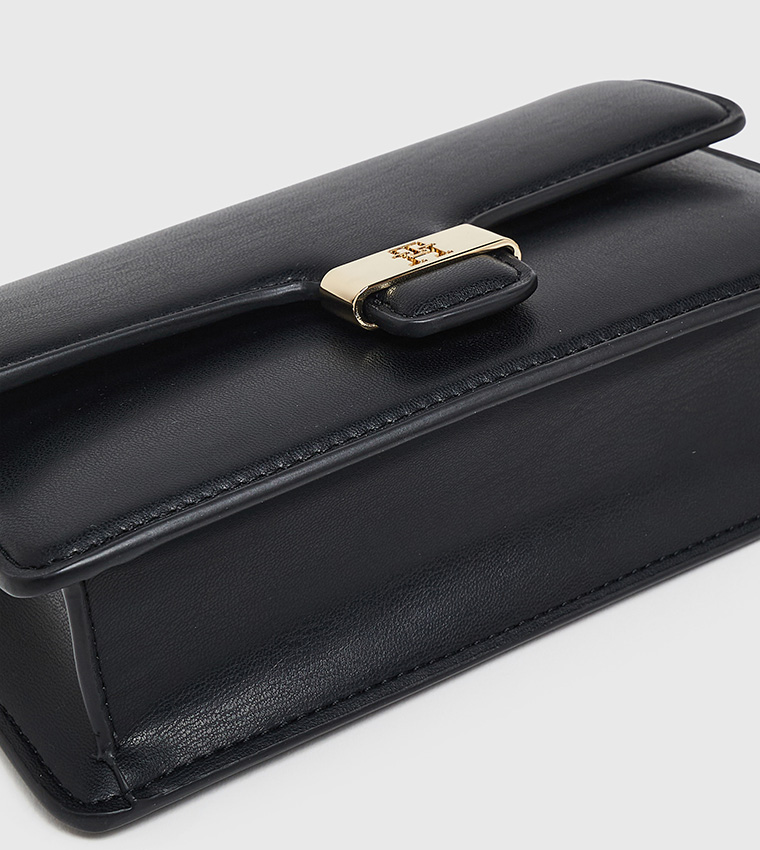 HERITAGE Logo Detail Flap Clutch