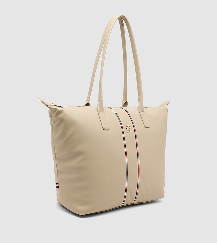 Monogram Detail Tote Bag