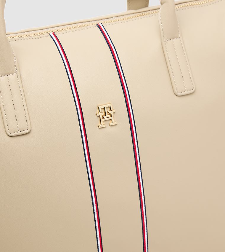 Monogram Detail Tote Bag