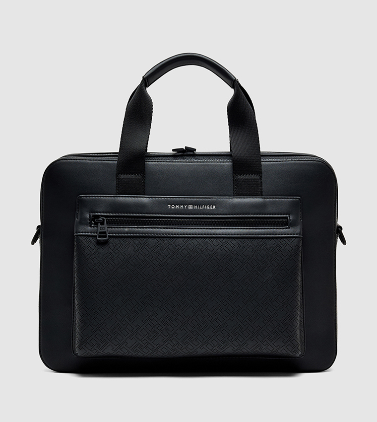 Monogram Patterned Laptop Bag