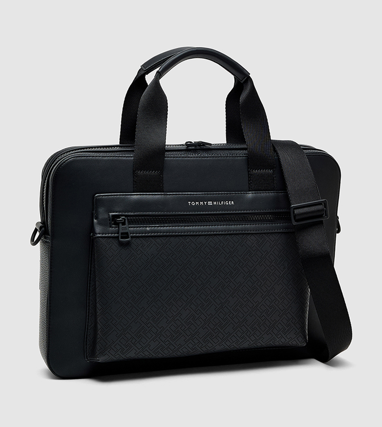 Monogram Patterned Laptop Bag