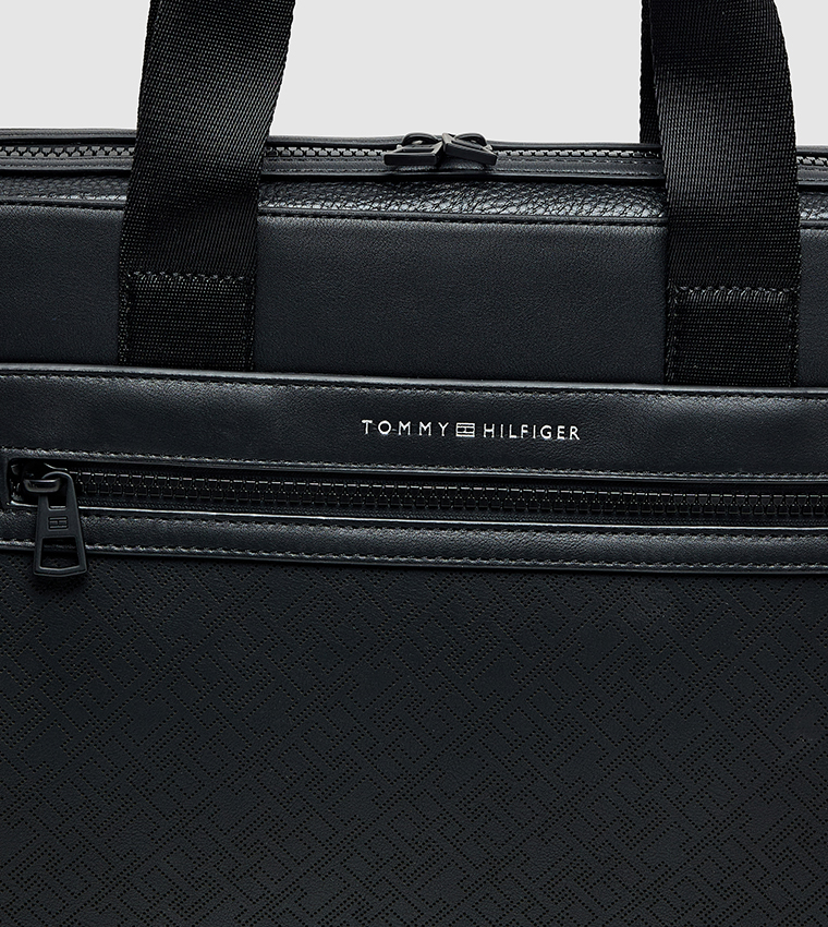 Monogram Patterned Laptop Bag