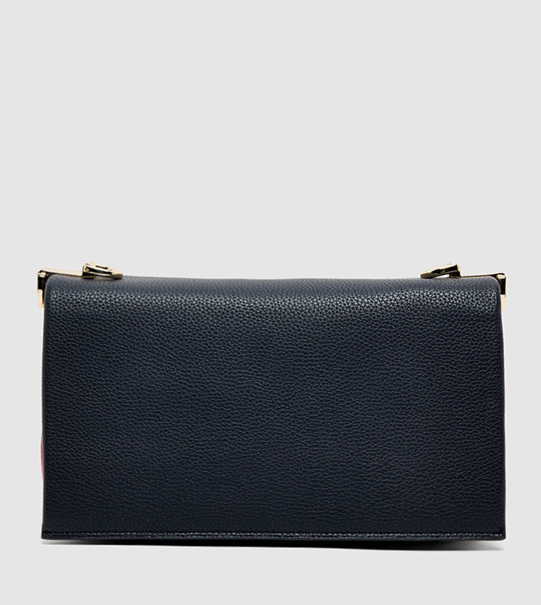 Logo Detail Flap Crossbody Bag