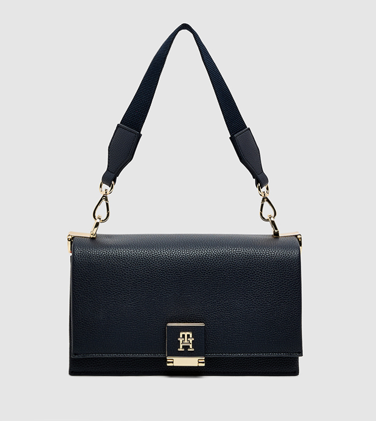 Logo Detail Flap Crossbody Bag