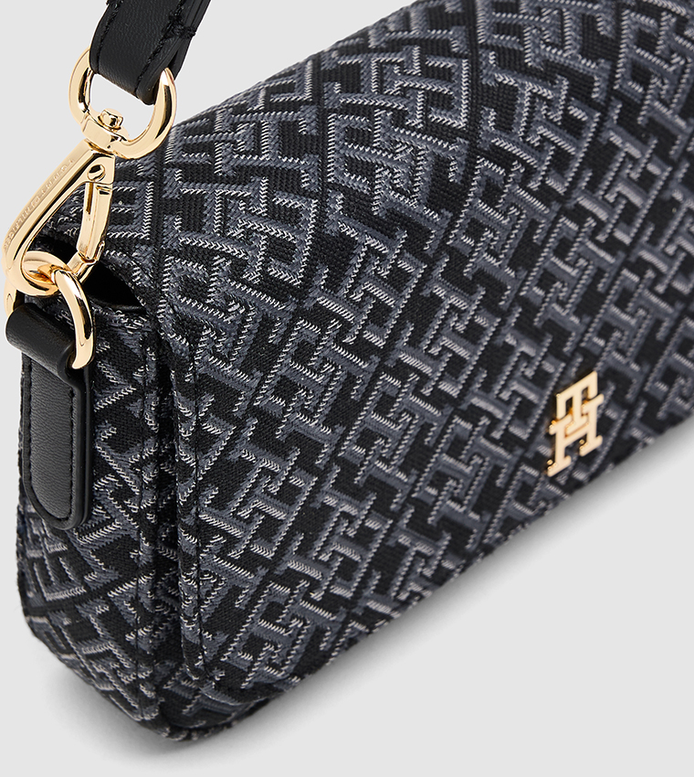 Monogram Patterned Convertible Shoulder Bag
