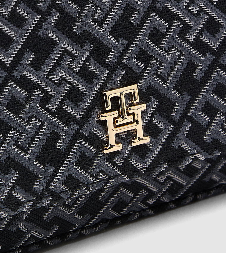 Monogram Patterned Convertible Shoulder Bag