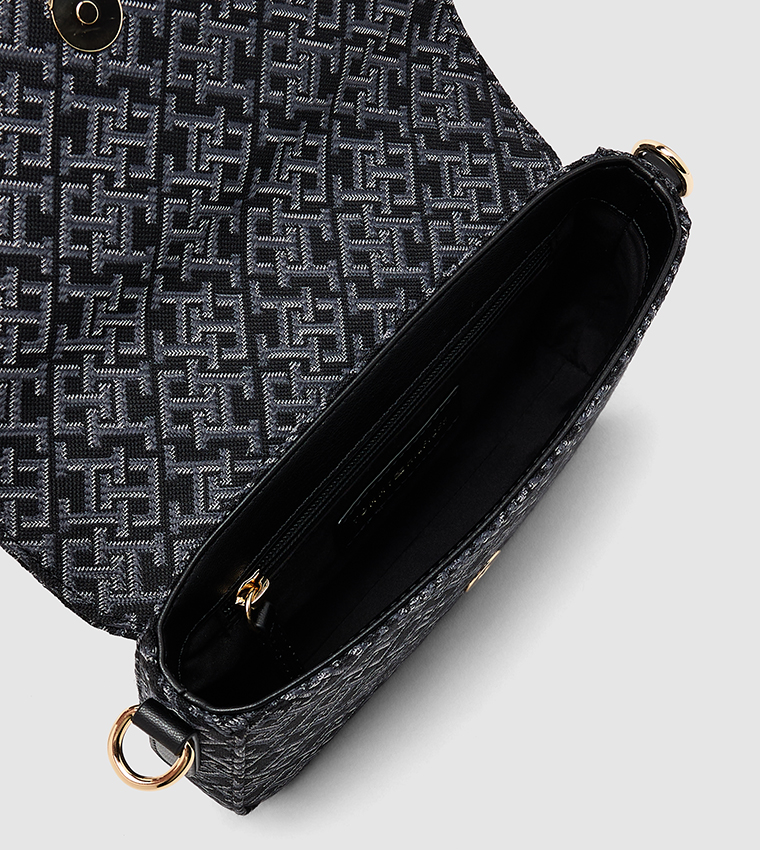 Monogram Patterned Convertible Shoulder Bag