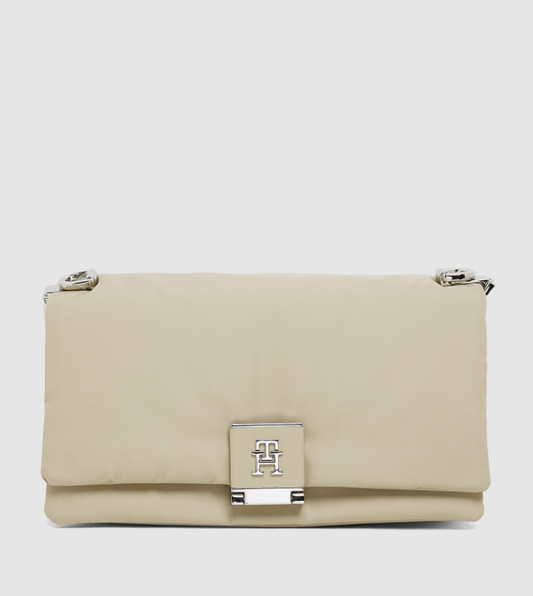 Logo Detail Flap Crossbody Bag