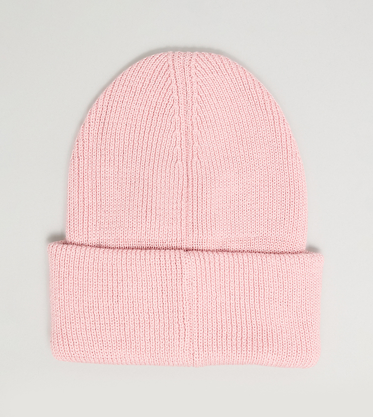 Monotype Badge Knitted Beanie