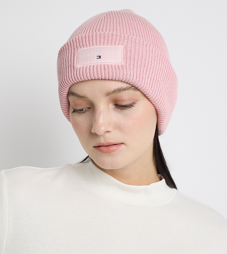 Monotype Badge Knitted Beanie