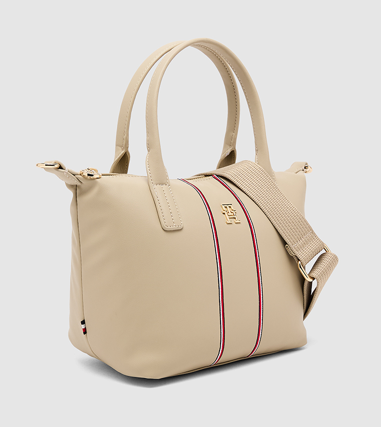 Monogram Detail Mini Tote Bag