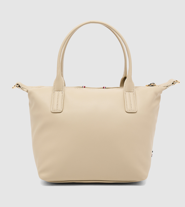 Monogram Detail Mini Tote Bag