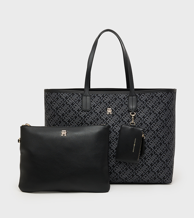 ICON Monogram Patterned Tote Bag Set