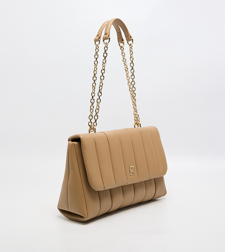 GRACE Quilted Flap Shoulder Bag